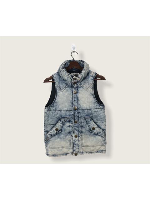 Other Designers Vintage - Vintage Gracia Acid Wash Denim Styles Vest