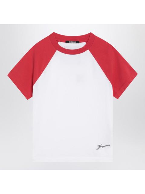 JACQUEMUS Jacquemus Baseball White/Red T-Shirt Women