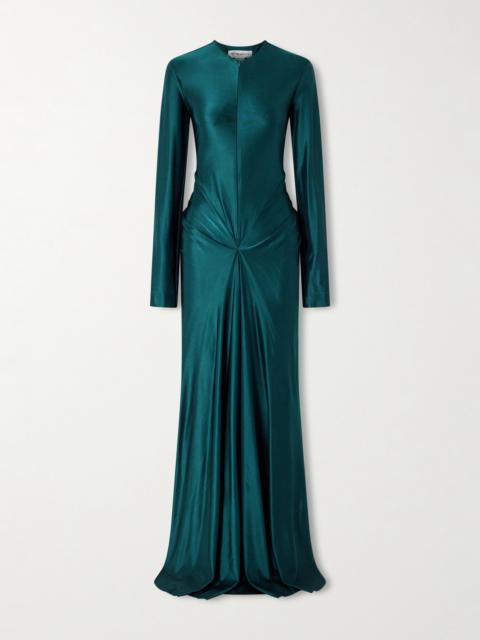 Victoria Beckham Gathered Satin Gown