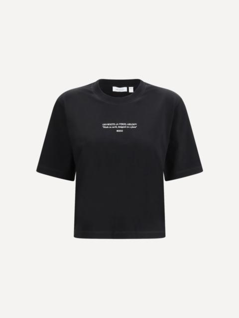 Off-White Made on earth, designed on a plane T-shirt