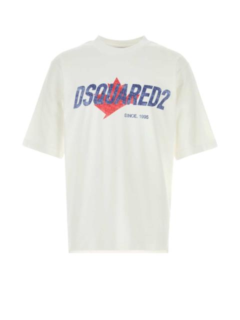 DSQUARED2 Dsquared Men White Cotton Oversize T-Shirt