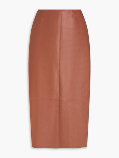 Zimmermann Leather midi pencil skirt