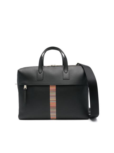 Signature Stripe briefcase