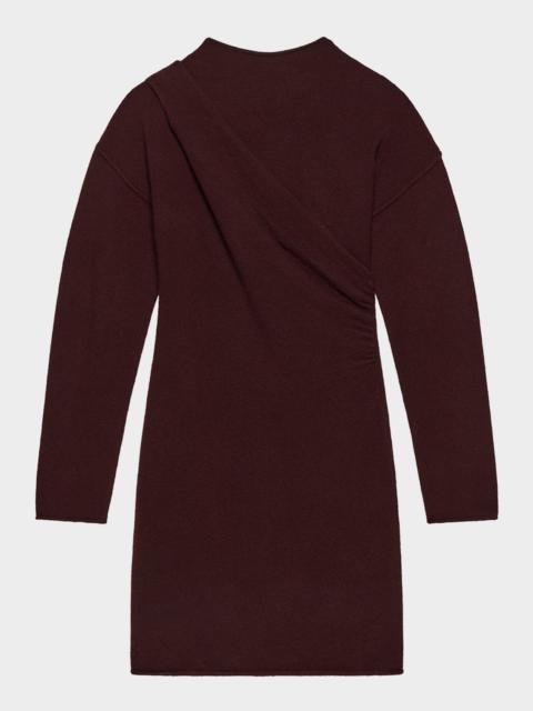 Helmut Lang Slouchy Wool-Blend Mini Sweater Dress