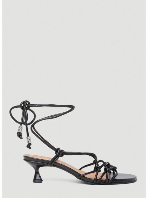 GANNI Ganni Women Knots Kitten Heel Sandals