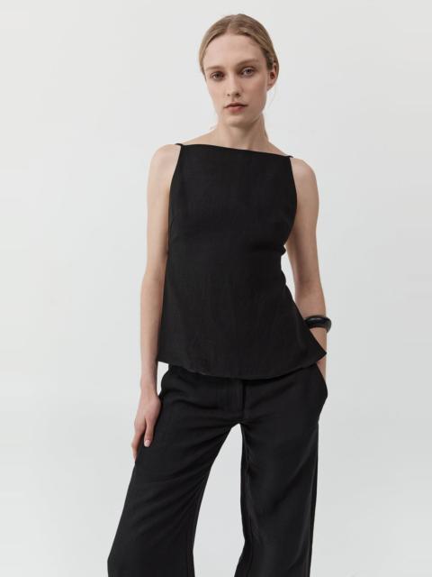 ST. AGNI Square Backless Top - Black