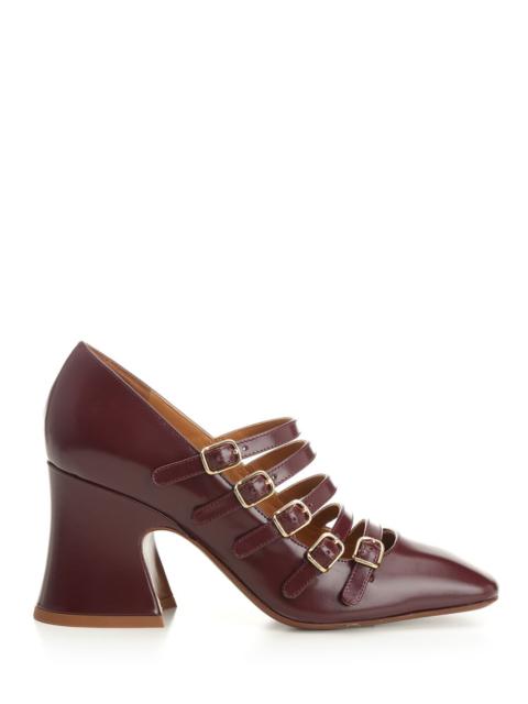 Chloé Janis Mary Jane Pumps Bordeaux