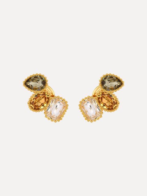 Oscar de la Renta EMERALD-CUT SCRAMBLE EAR CUFF
