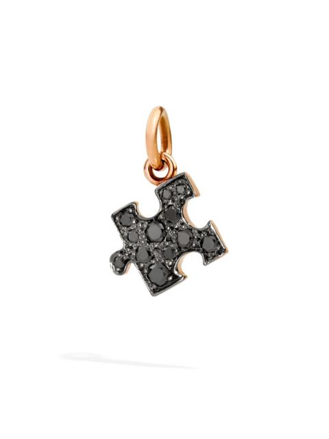 DoDo ROSE GOLD & BLACK DIAMOND PUZZLE CHARM