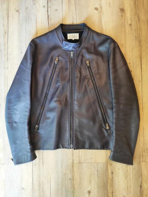 Maison Margiela GRAIL! 5 zip leather jacket. Heavyweight.