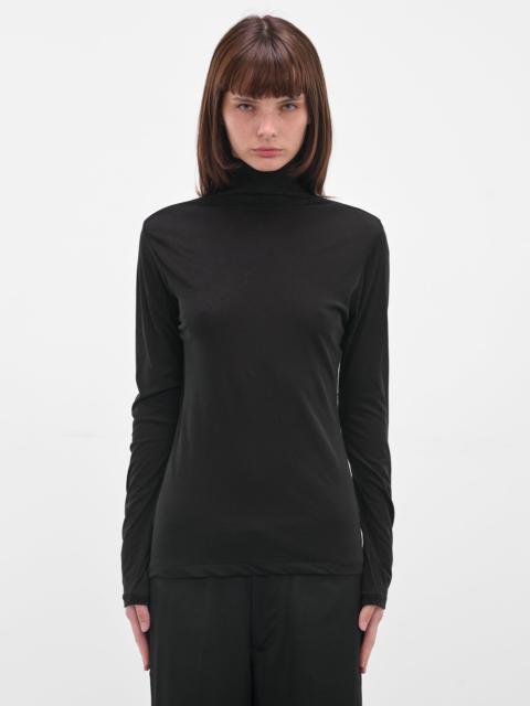 Yohji Yamamoto Black Cotton Jersey Turtleneck