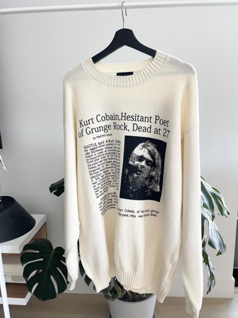 Other Designers STEAL! Vintage 2000s Curt Cobain News Sweatshirt