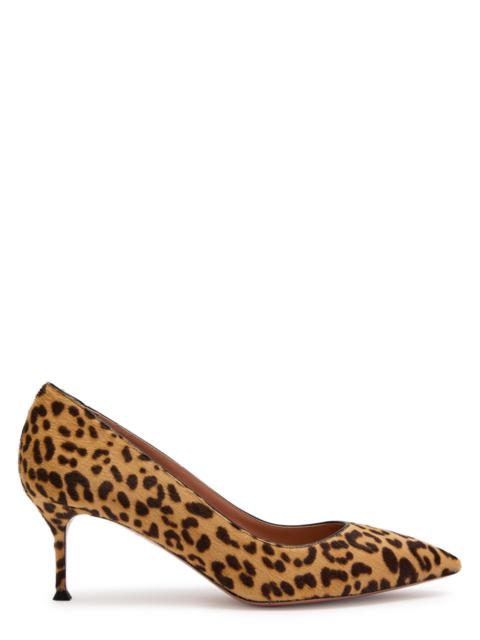 AQUAZZURA Aquazzura Purist 65 Leopard-print Leather Pumps