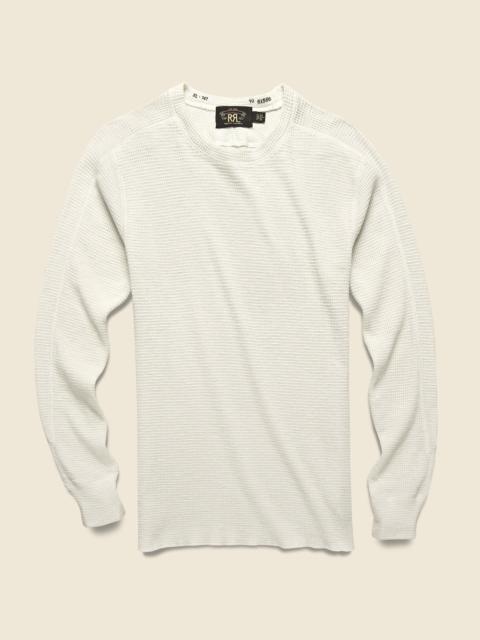 RRL by Ralph Lauren Waffle Crewneck - Paper White