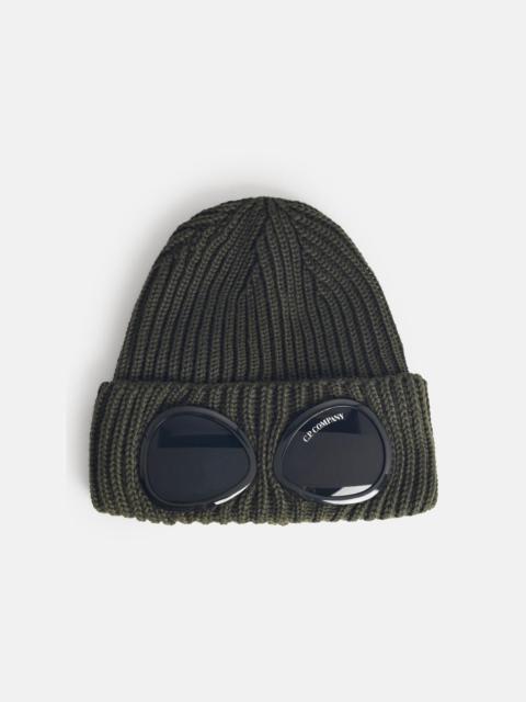 C.P. Company GREEN MERINO WOOL BEANIE