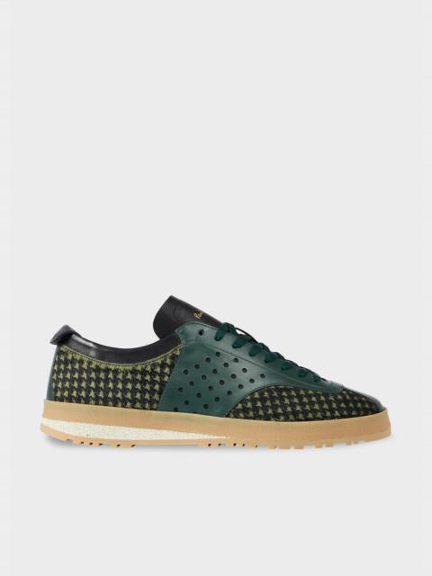 Paul Smith Green Houndstooth 'Zephyr' Trainers