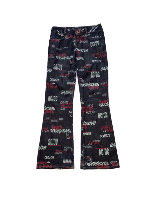 Hysteric Glamour JAPANESE BRAND EXCLUSIVE CLUTH FULLPRINT FLARE PANTS