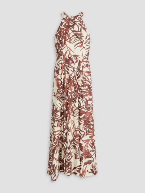 Brunello Cucinelli Printed cotton-poplin maxi dress