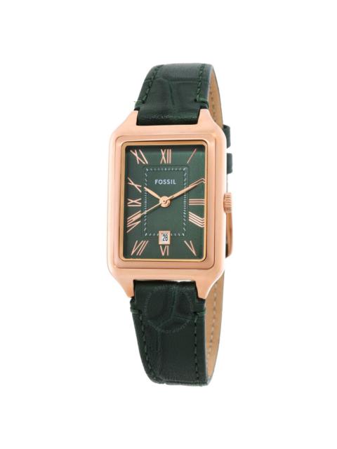 Fossil - Fossil Raquel Quartz Green Dial Ladies Watch ES5366