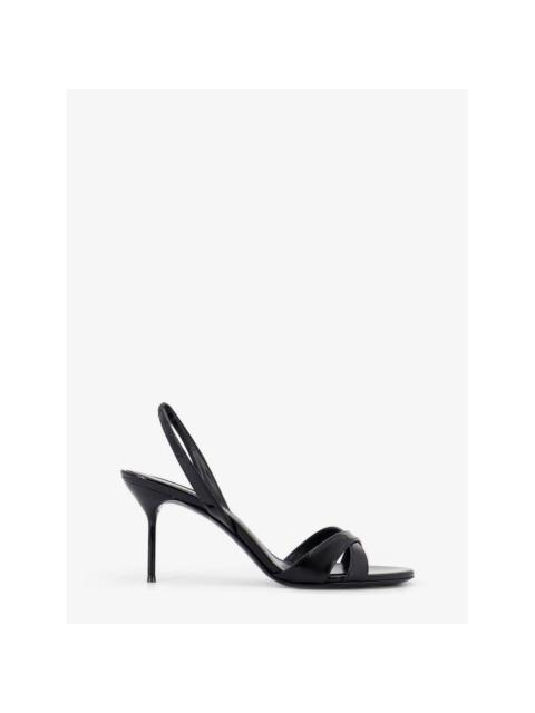 PARIS TEXAS PARIS TEXAS 'Lidia' Black 70mm Sandals New & Authentic (Wome