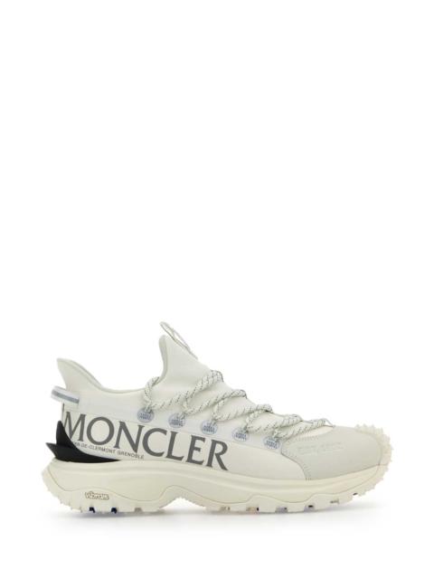 Moncler Moncler Women White Canvas Trailgrip Lite 2 Sneakers