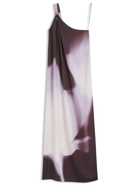 BOSS ONE-SHOULDER DRESS WITH FLORAL PRINT