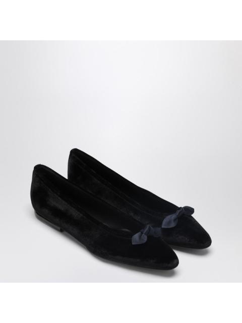 Loro Piana Loro Piana Primula Ballet Flats In Black Velvet Women
