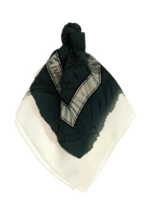 FERRAGAMO 'Gravure' print scarf