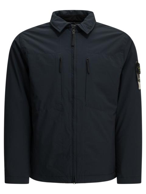 Stone Island Stone Island Soft Shell Padded Jacket Blue Men