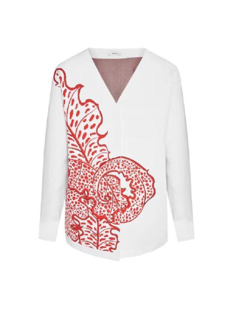FERRAGAMO Ferragamo Jungle Print V-Neck Cardigan