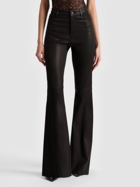 Alice + Olivia BRENT LEATHER BELL PANT