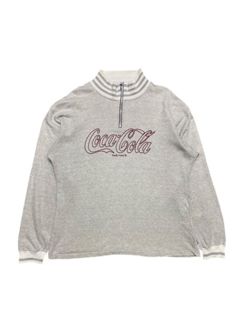 Other Designers Vintage 90s Coca Cola Hlafzip Sweatshirt
