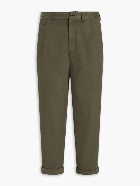 Other Designers Cropped cotton-blend twill chinos
