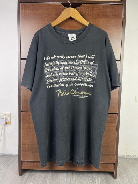 Other Designers Vintage - Vintage 42nd American Presiden Bill Clinton Word Shirt