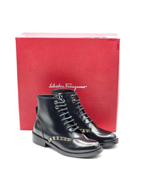 FERRAGAMO SALVATORE FERRAGAMO THEODORE COMBAT BOOTS