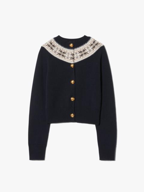 NILI LOTAN JOSEFA CASHMERE CARDIGAN