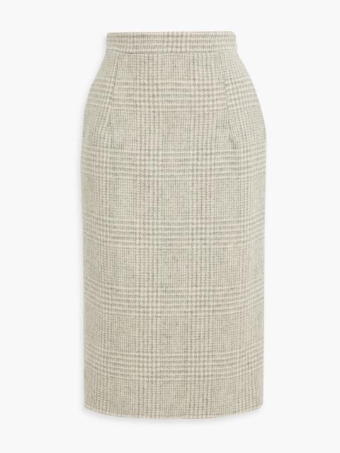 Thom Browne Checked wool-tweed midi skirt