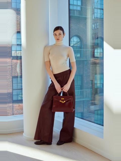 SPRWMN CHALK CASHMERE TURTLENECK