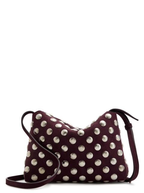 KHAITE Khaite Lina Medium Studded Suede Cross-body bag