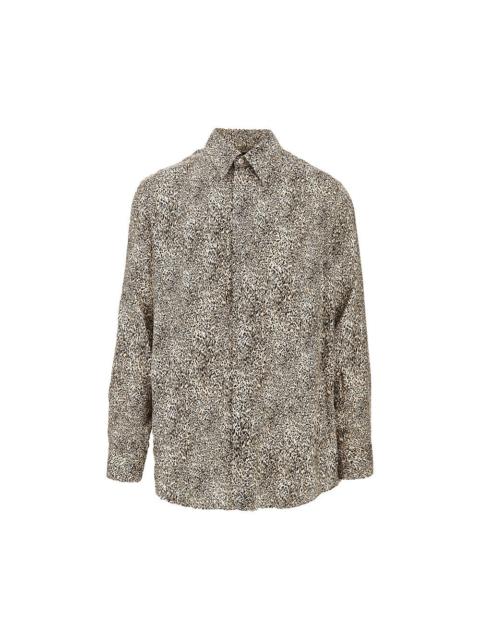 EMPORIO ARMANI LEOPARD PRINT VISCOSE-BLEND SHIRT