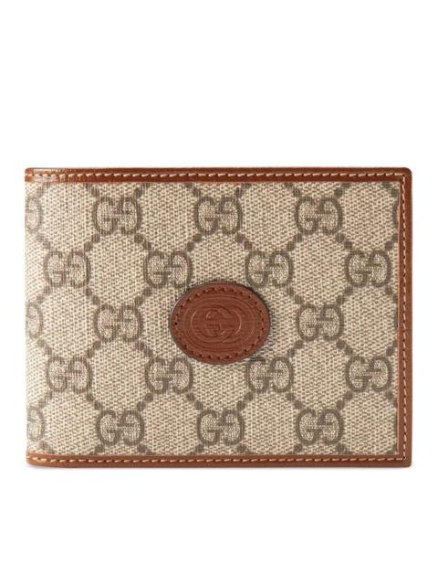 GUCCI GG SUPREME BI-FOLD WALLET AND CARD HOLDER