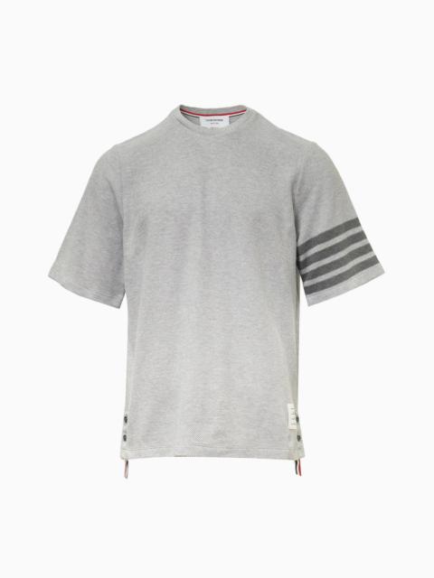 Thom Browne Short Sleeve Textured Tee