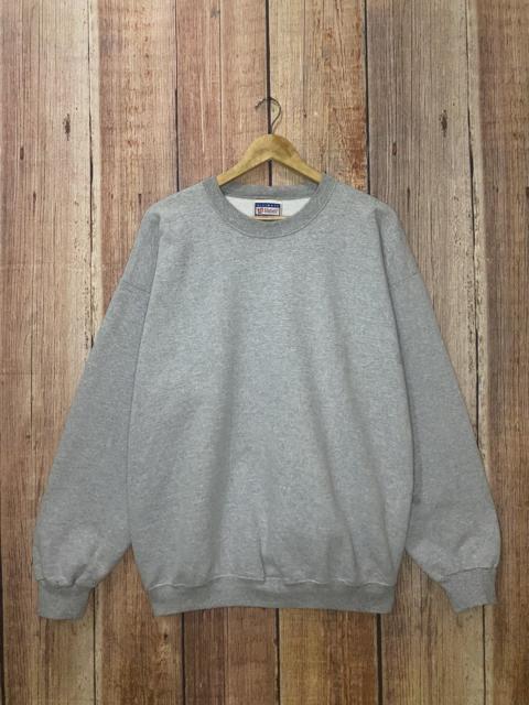 Other Designers Vintage 90s Hanes Grey Sportswear Plain Jumper Crewneck