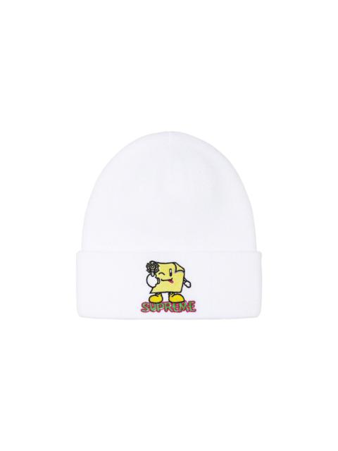 Supreme Sticky Note Beanie 'White'