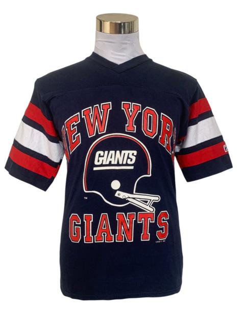 Other Designers American Giant × Logo 7 × Vintage - Vtg New York Giant Logo7 50 cotton/50 polyester V Neck Tee