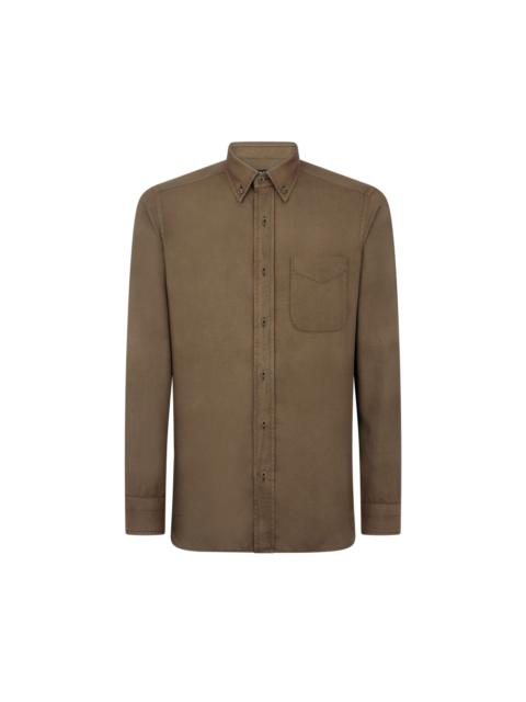 TOM FORD CASHMERE LIGHT TWILL SLIM FIT SHIRT