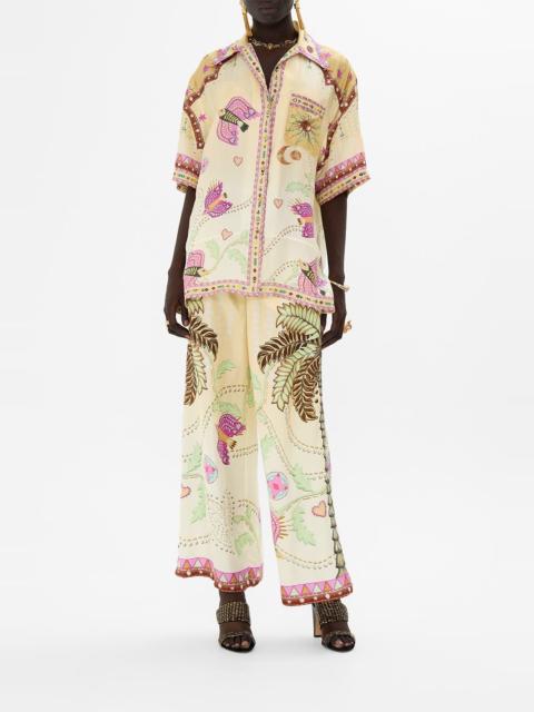 CAMILLA Camilla OVERSIZED SHIRT WITH POCKET ASWAN ABSTRACT at Nordstrom