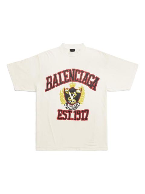 BALENCIAGA Balenciaga Est. 1917 Crest Logo T-shirt 'White' 739784TOVK19012