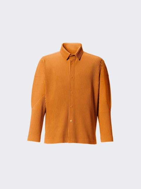 ISSEY MIYAKE Pleated Shirt Orpiment Orange