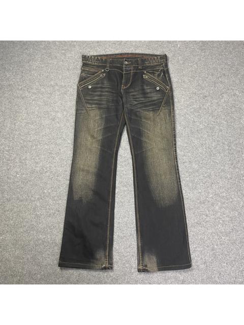 Other Designers Distressed Denim - NICOLE CLUB FOR MEN FLARE BOOTCUT DENIM JEANS